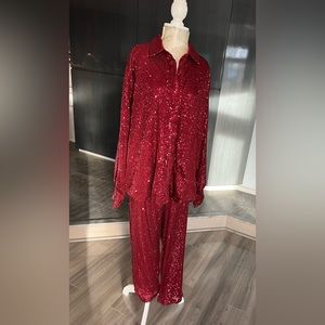 NWT Fashion Nova Sequin Set